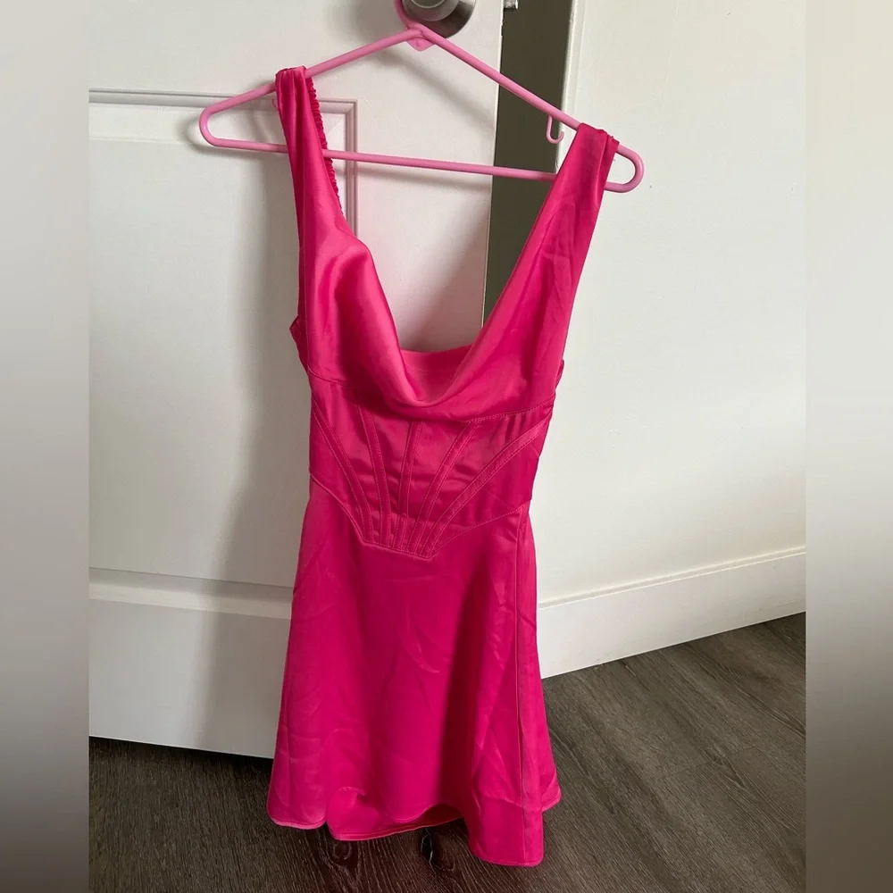 NWT Urban Outfitters Hot Pink Dress - Picture 3 of 10